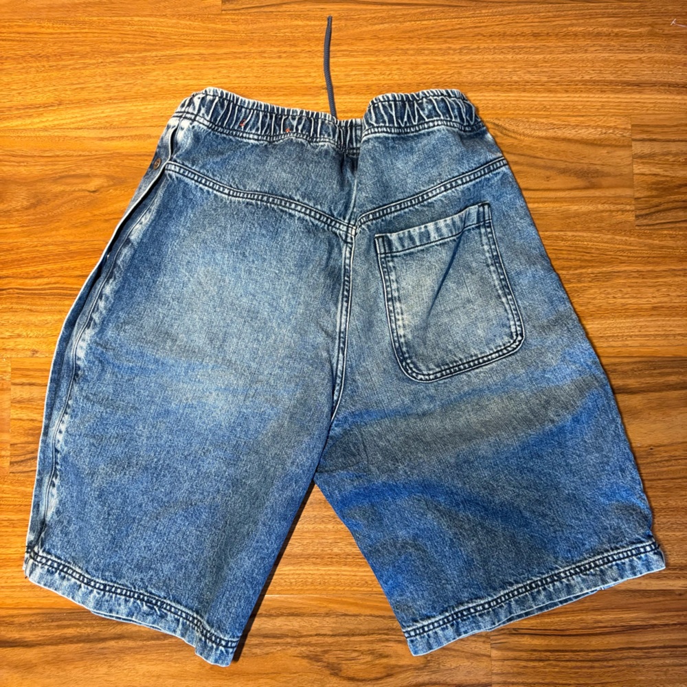 Diesel D-Axfor Snap Side Denim Shorts Size M (30–34) Logo Y2K Streetwear Baggy - Picture 3 of 12